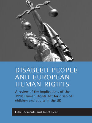 cover image of Disabled people and European human rights